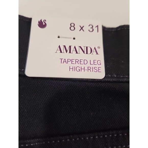Gloria Vanderbilt Women's Amanda Stretch Denim Jean, Black 8x31 - NWT - Picture 6 of 6